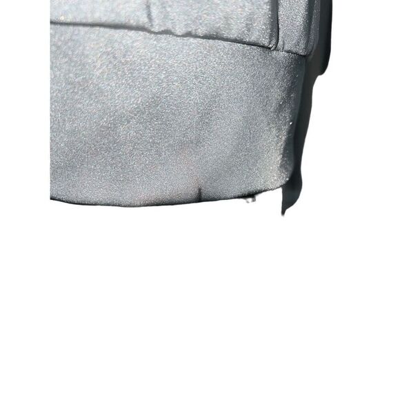 Kelle Metallic Silver Vest Dance Costume Size L Unisex Child Zip Up Kids Youth - Picture 8 of 9